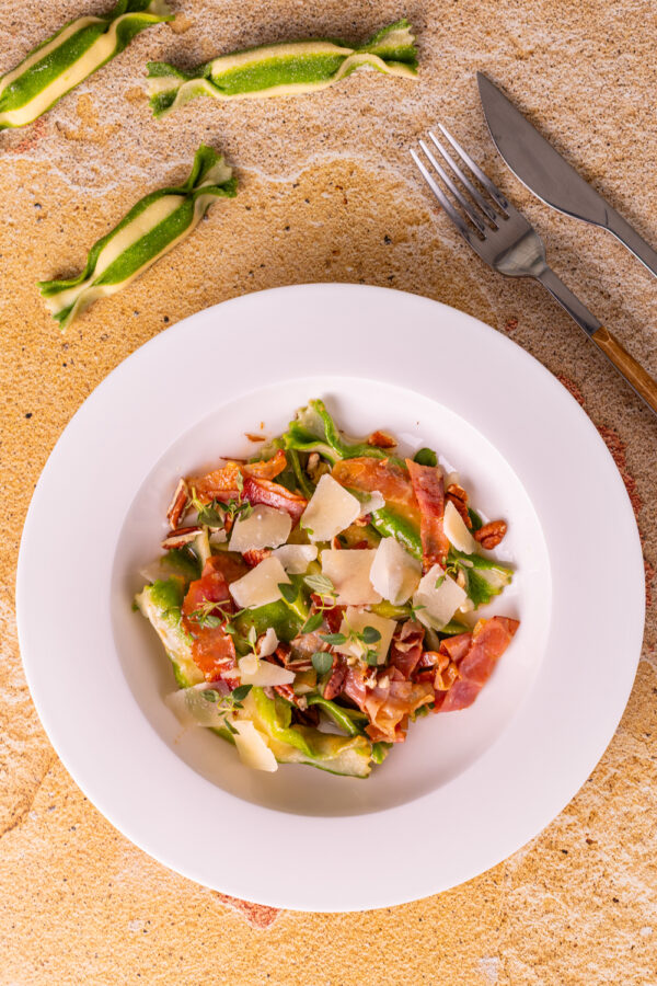 Caramelle z gruszką, mascarpone i gorgonzollą